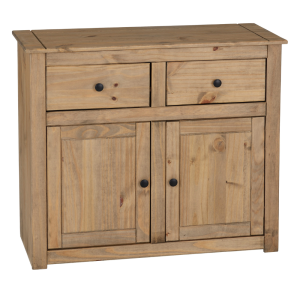HCF Panama Natural Wax 2 Door 2 Drawer Sideboard