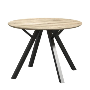 HCF Sheldon Round Wooden Top Dining Table