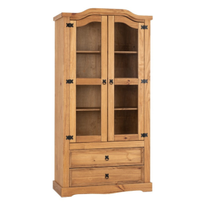 HCF Corona 2 Door 2 Drawer Glass Display Cabinet