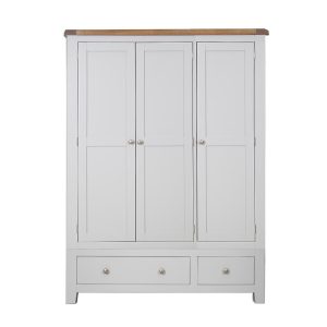 HCF Melbourne French Grey Triple Wardrobe